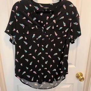 Torrid spooky ice cream button down!
